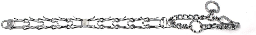 Herm Sprenger prong collar rounded ends ensure safe correction during controlled training sessions