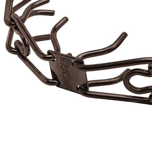 Herm Sprenger prongs close-up emphasizes blunt tips and safety-conscious design