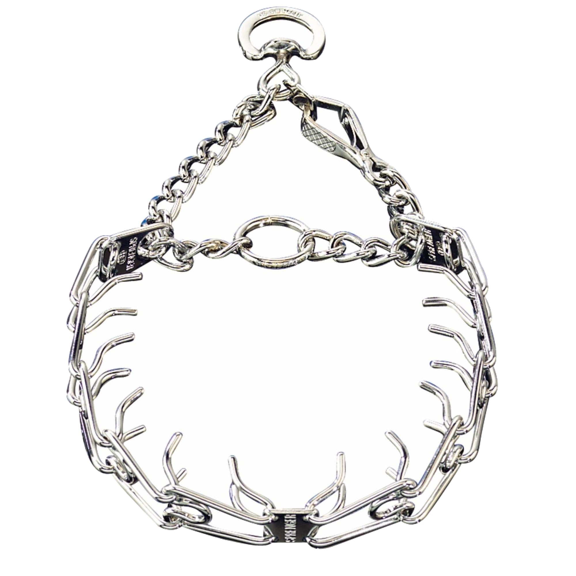 Herm Sprenger training collar quick-release buckle demonstrates easy on off for daily dog training