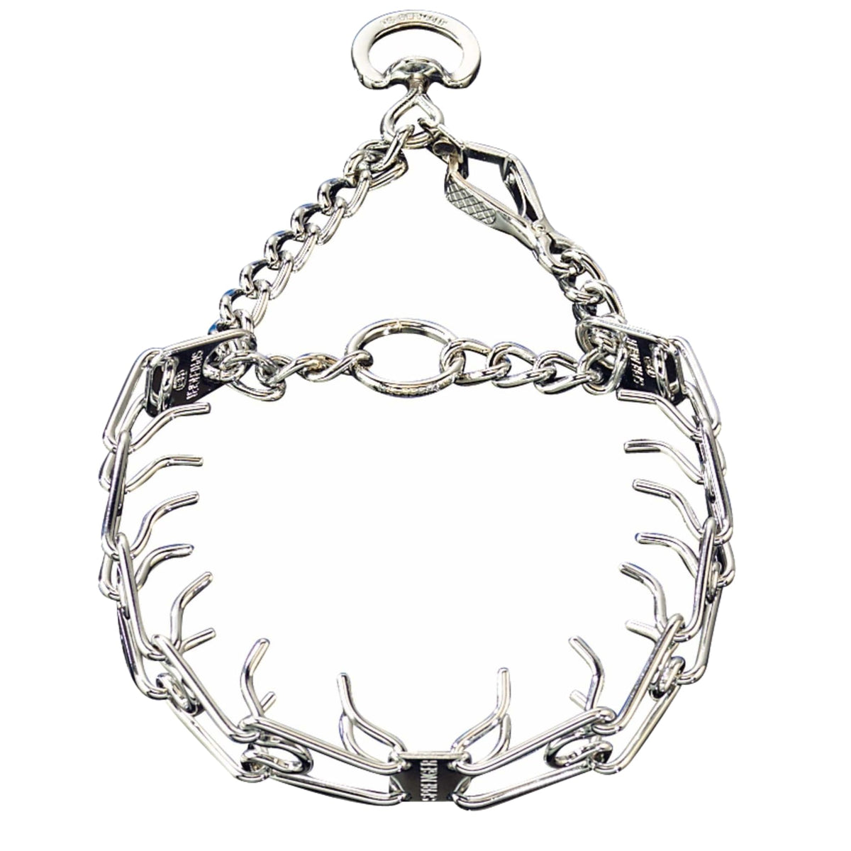Herm Sprenger training collar quick-release buckle demonstrates easy on off for daily dog training