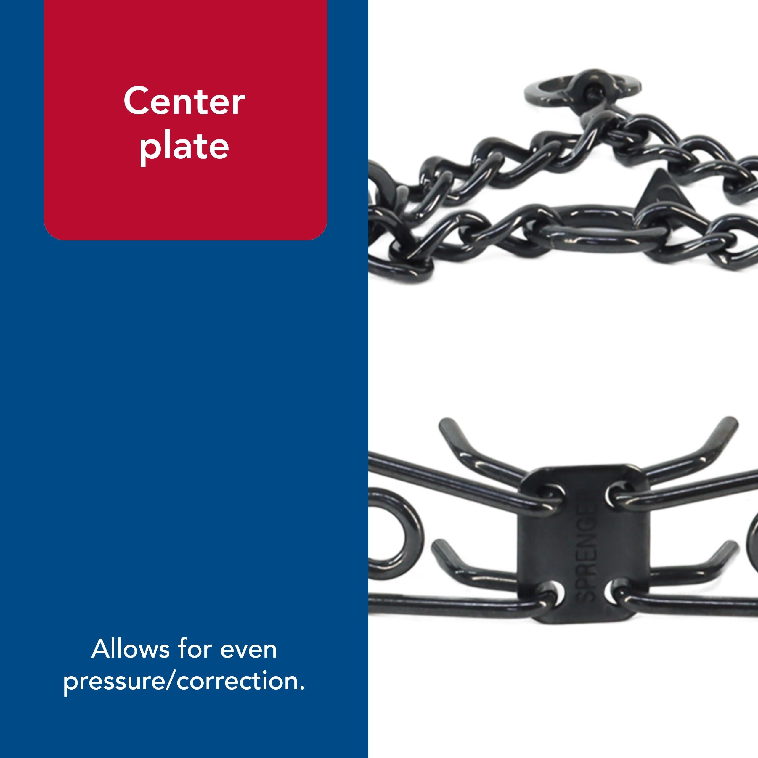 Herm Sprenger Ultra-Plus collar with adjustment links enables easy fit changes for walks.