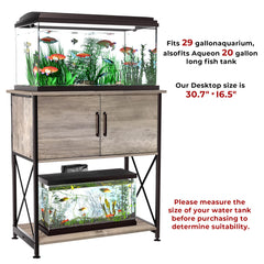 Herture stand storage cabinet demonstrates organized space for supplies.