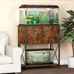 Herture two-level design adds storage and elevated viewing height