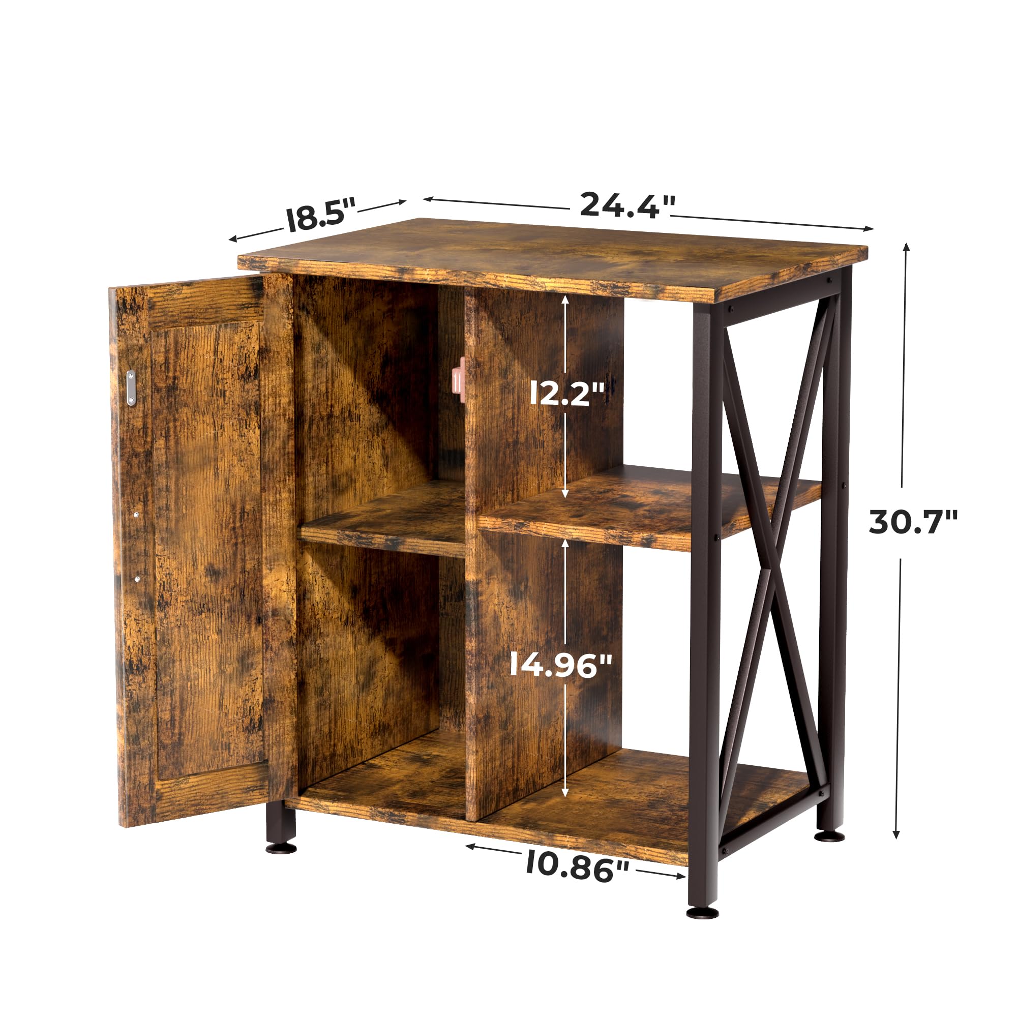 Herture FSC-certified wood used in desktop and cabinet for eco-friendly craftsmanship.