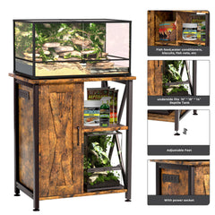 Herture stand iron frame and MDF panels deliver long-lasting durability.