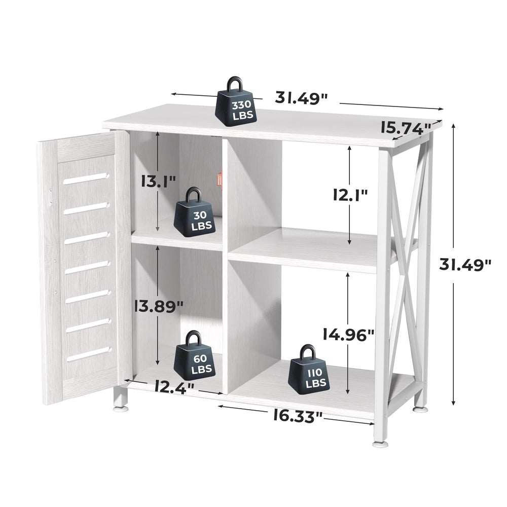 Herture stand back opening aids cable management for tidy setup