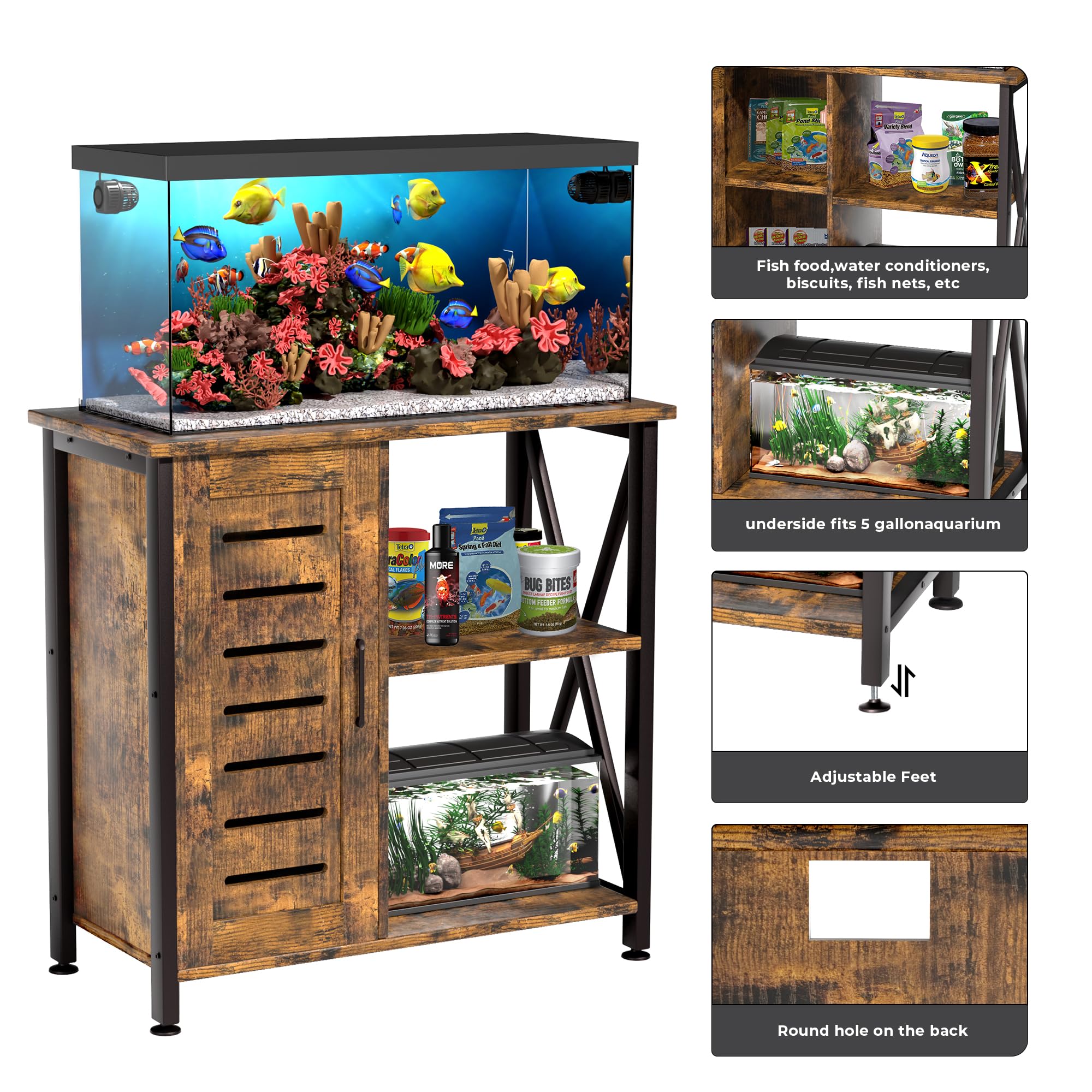 Herture stand back opening aids tidy cable management and accessories