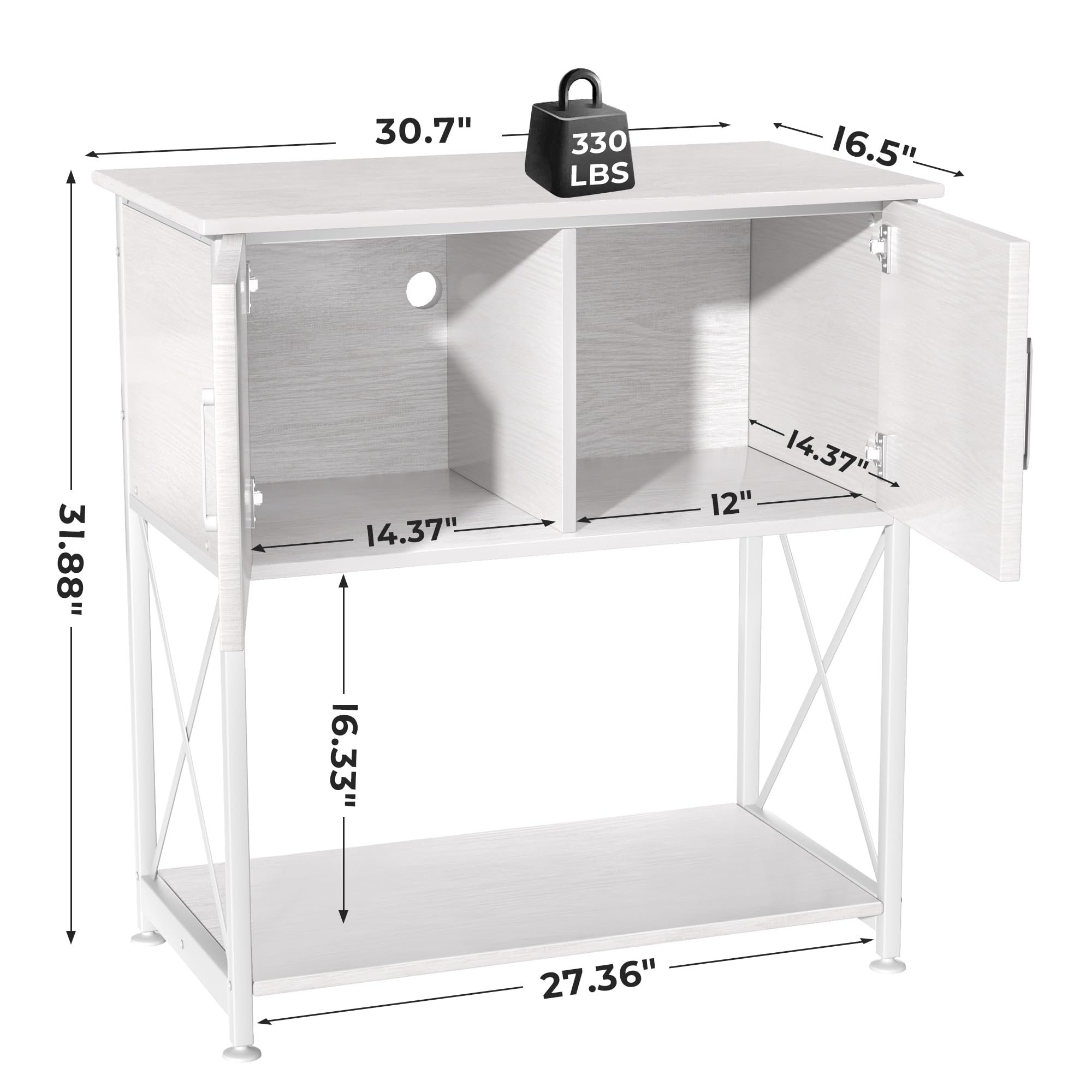 Herture stand dimension 30-7x16-5x31-88 highlights exact measurements for planning.