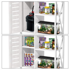 Herture stand heavy-duty metal frame delivers wobble-free aquarium setup