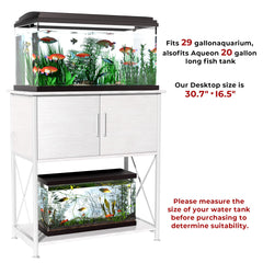 Herture stand sturdy steel frame provides stable support for your aquarium setup.