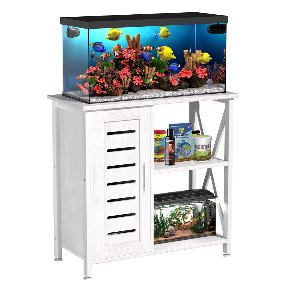 Herture stand tabletop supports a secure 31.49 inch surface for aquarium stability