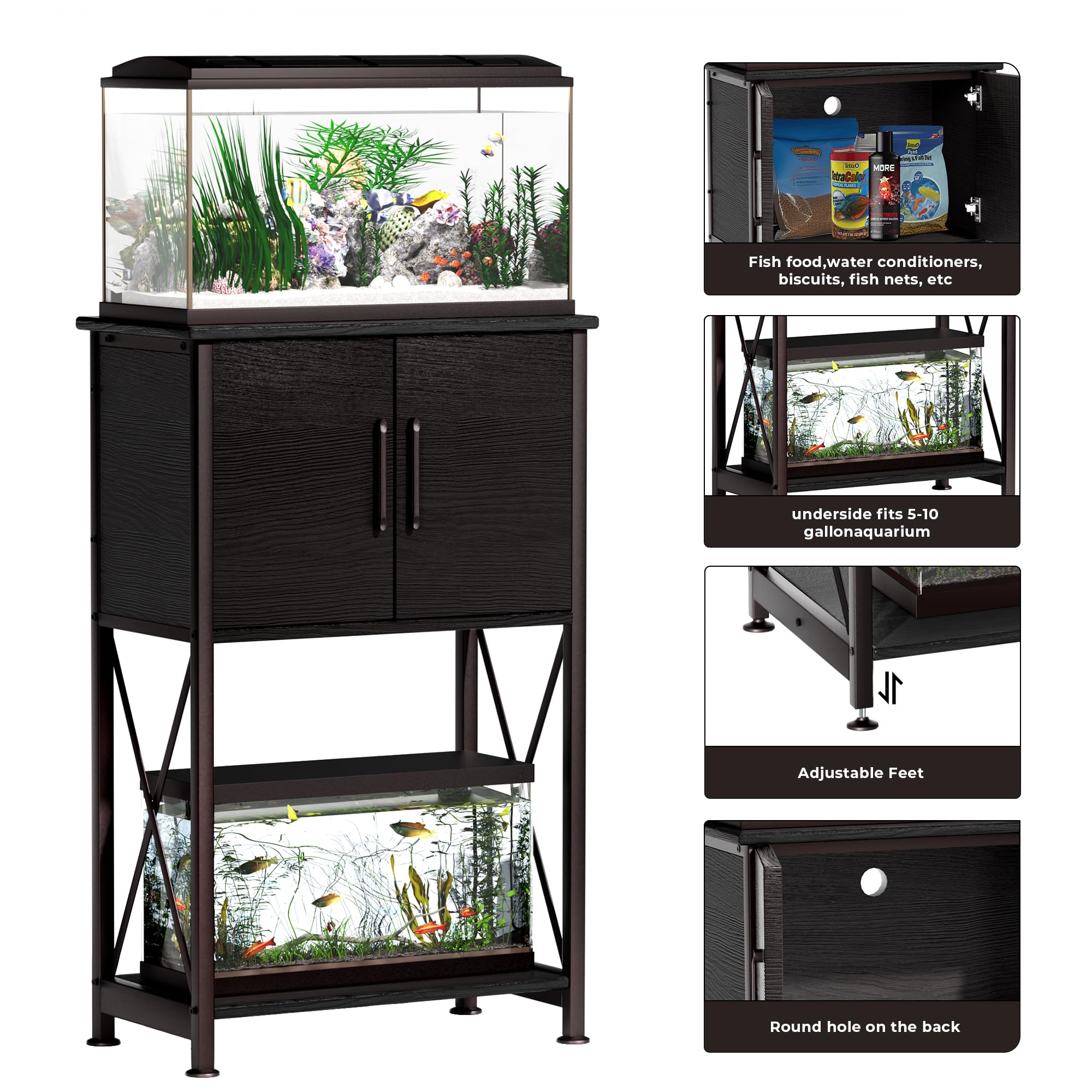 Herture sturdy steel frame delivers durable, wobble-free performance.