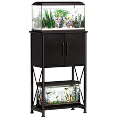 Herture top desktop 5-10 gallon stand provides stable support for compact aquariums.