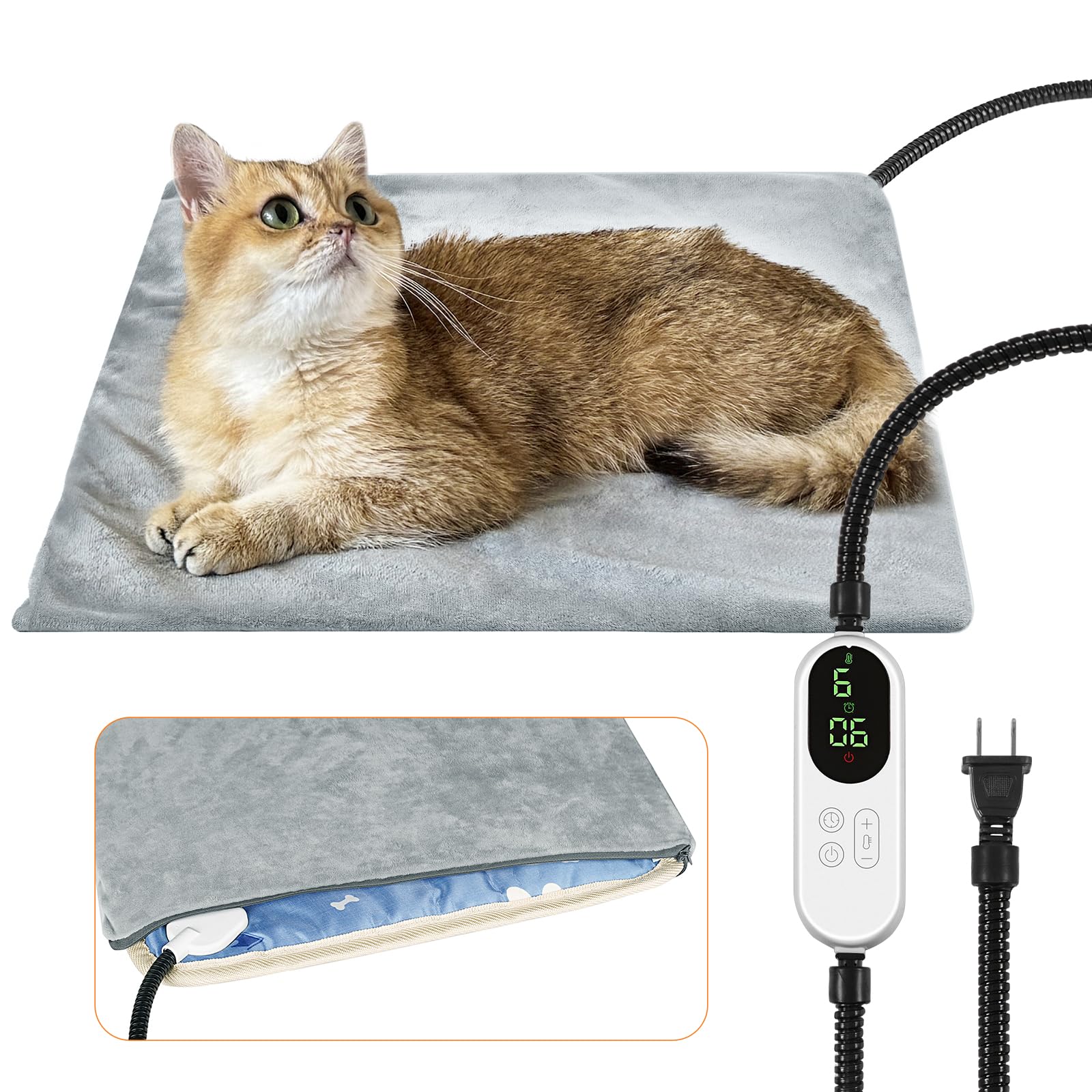 Hervimo pet heating pad energy-efficient design maintains warmth with low power.