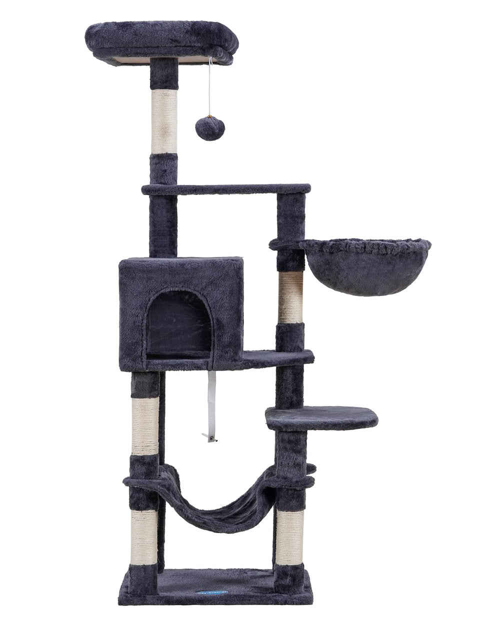 Hey-brother cat tree assembly kit image demonstrates easy setup.