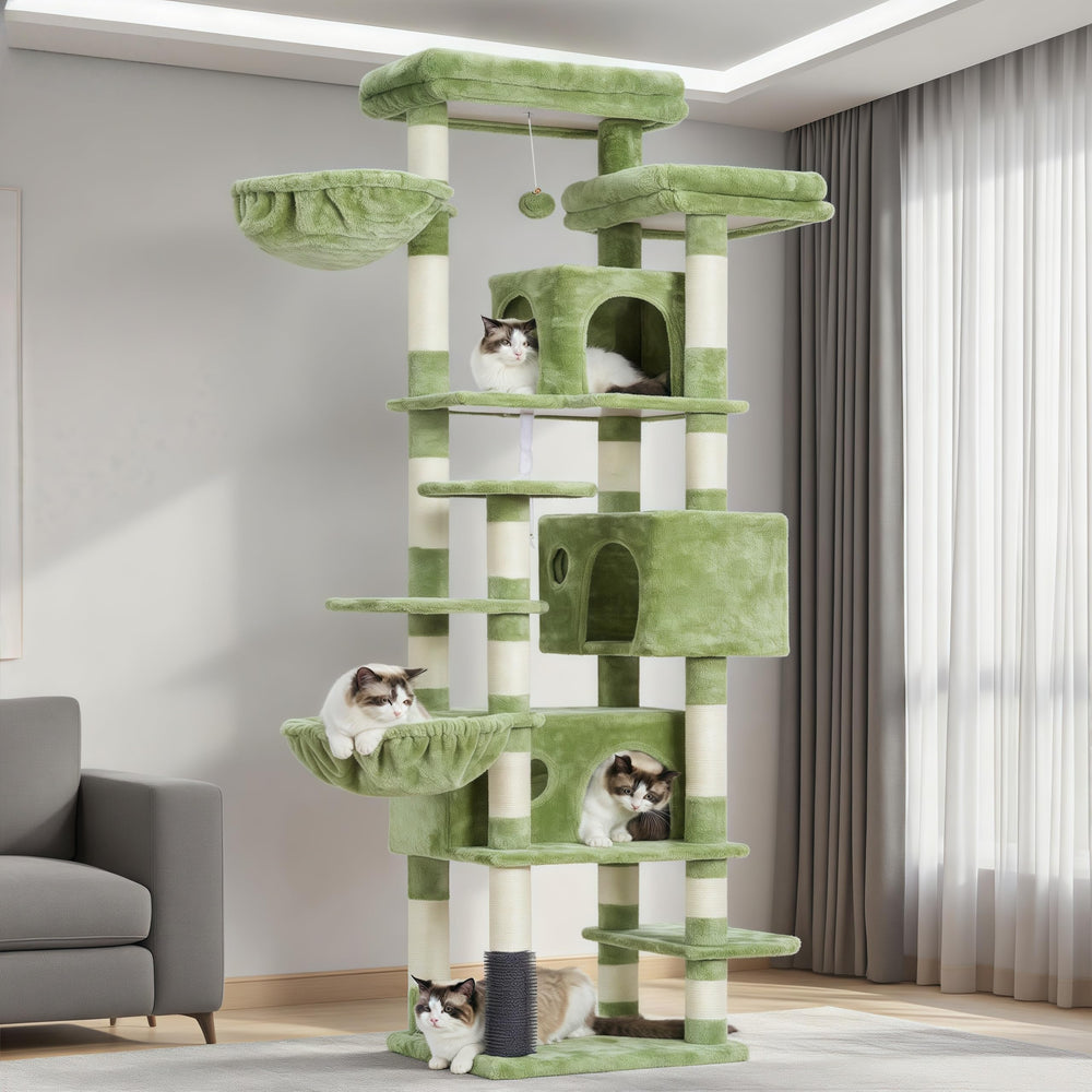 Hey-brother cat tree baseboard stability reduces wobble for safe indoor adventures.