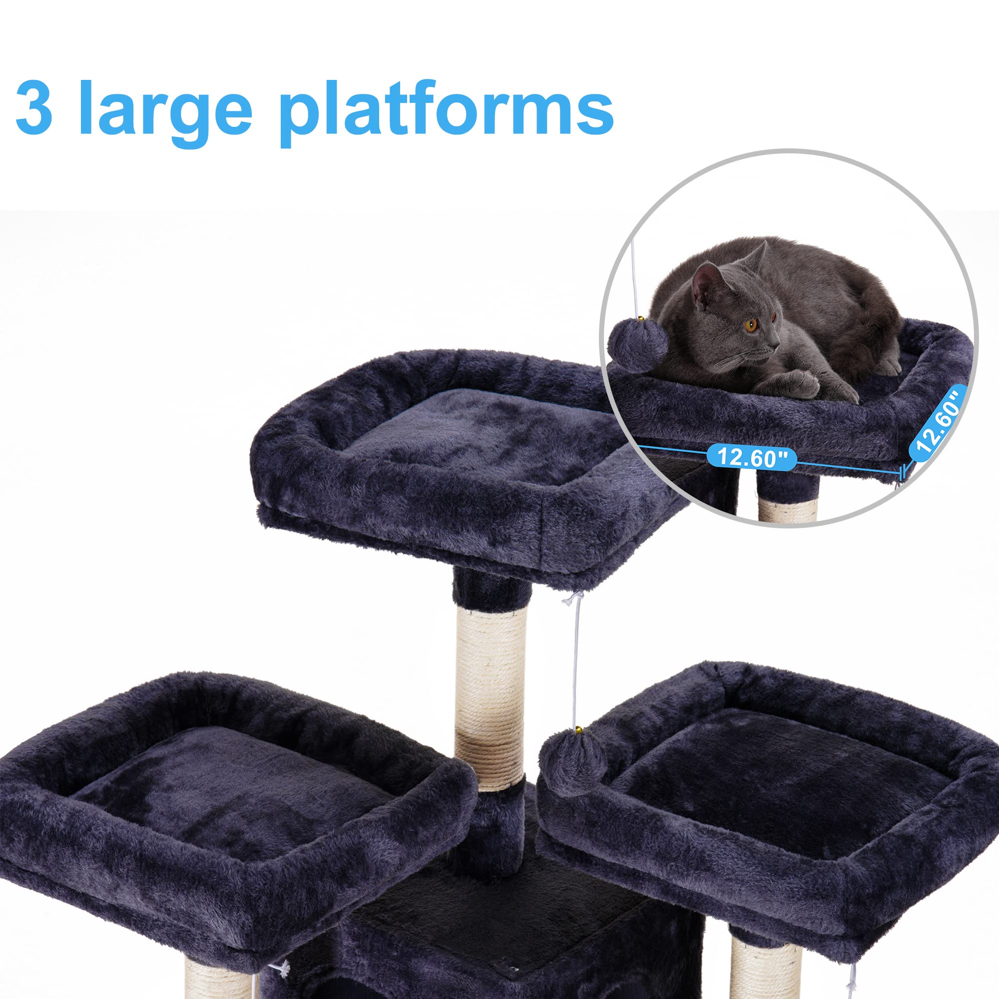 Hey-brother cat tree cat cave offers a cozy retreat for cats