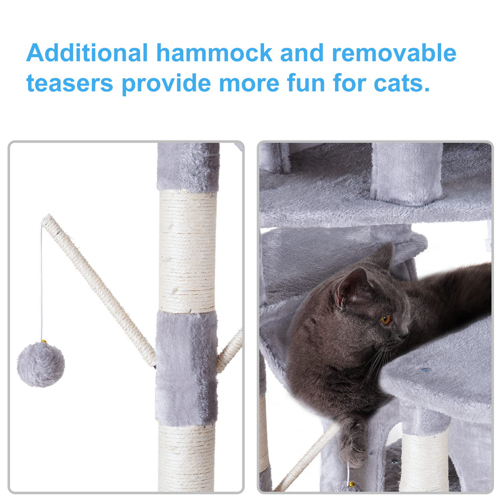 Hey-brother cat condos offer private hideaways for daytime cats.
