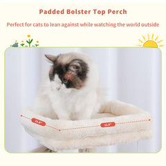 Hey-brother Cat Tree Tower condo bed offers a cozy hideaway for restful naps.