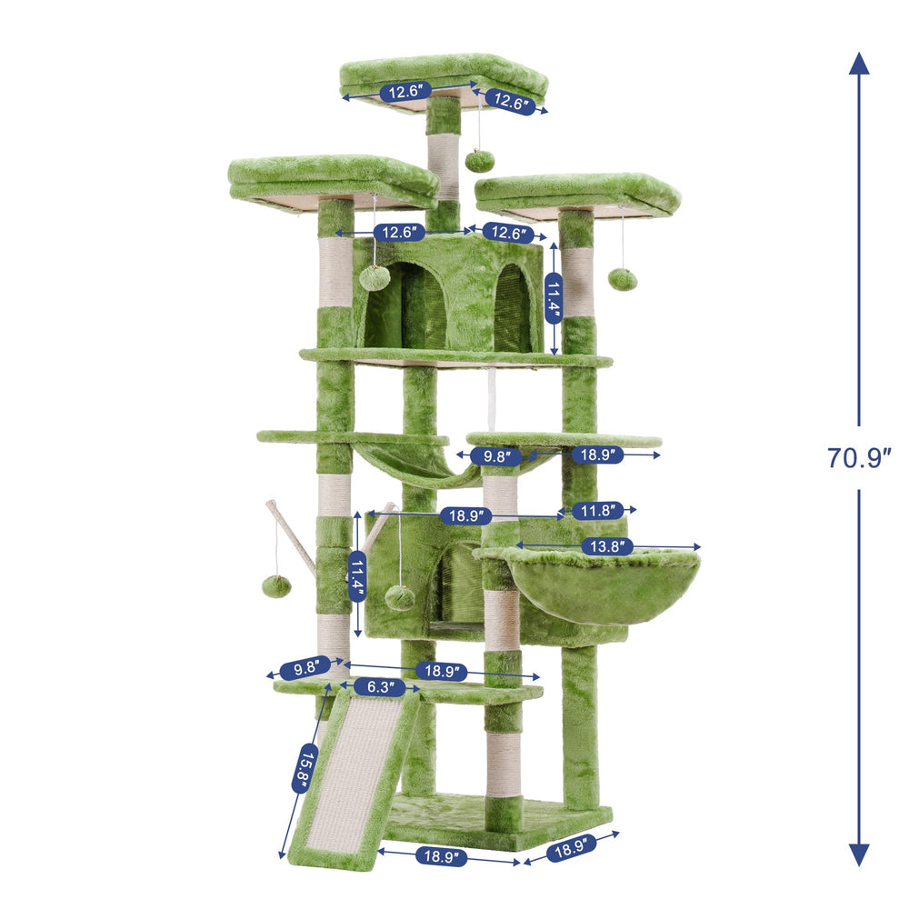 Hey-brother cat tree cozy basket provides snug hideaway for napping and observation.