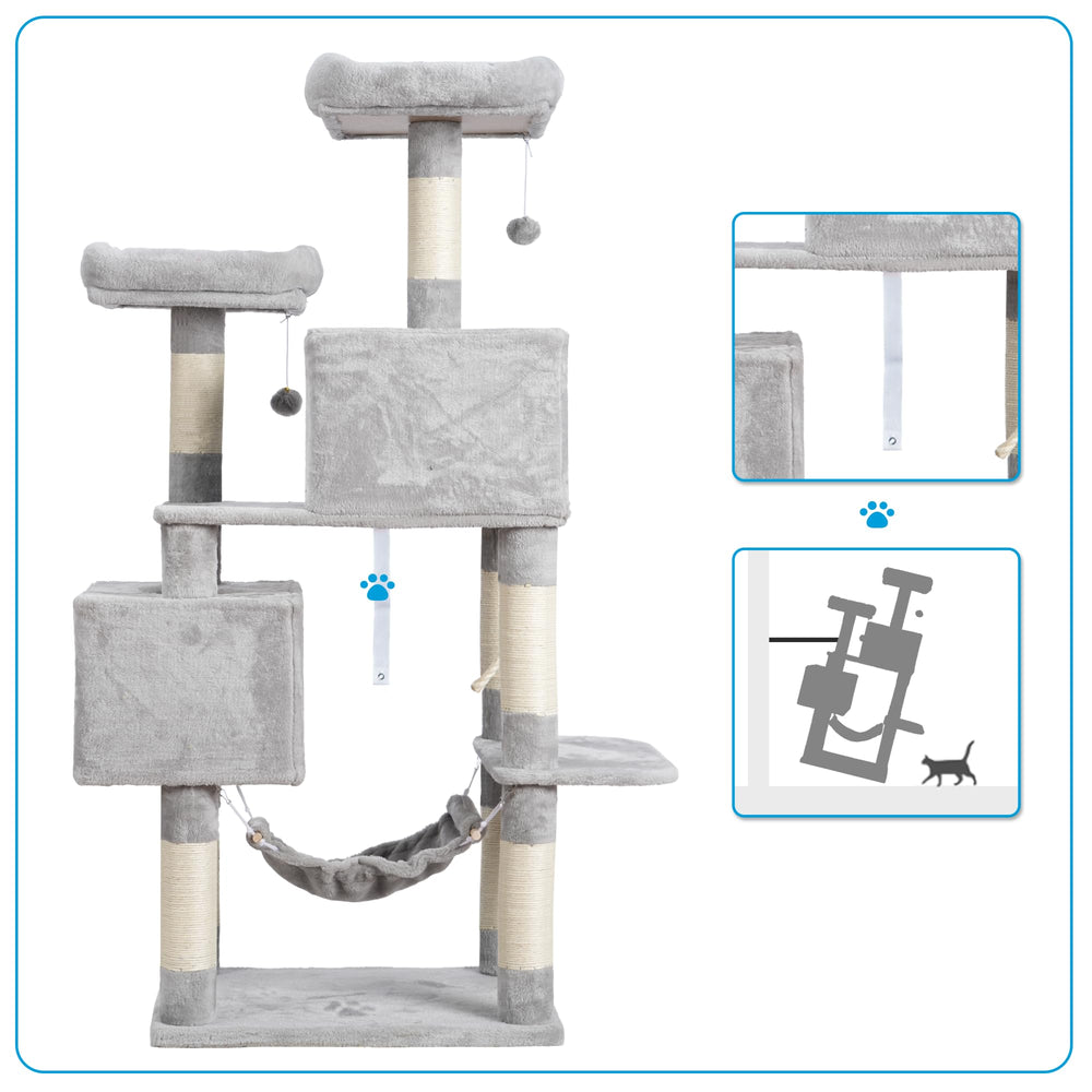 Hey-brother cat tree easy-assembly instructions for quick setup.