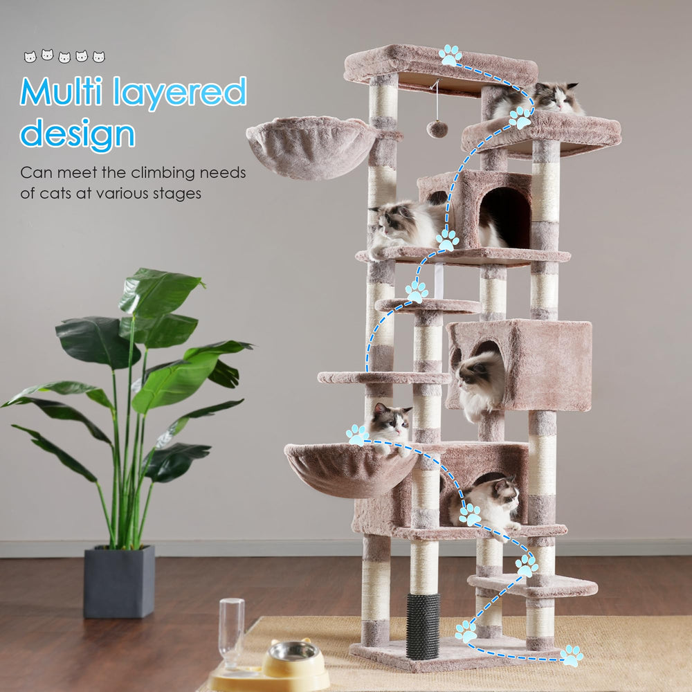 Hey-brother cat tree easy-assembly with included hardware