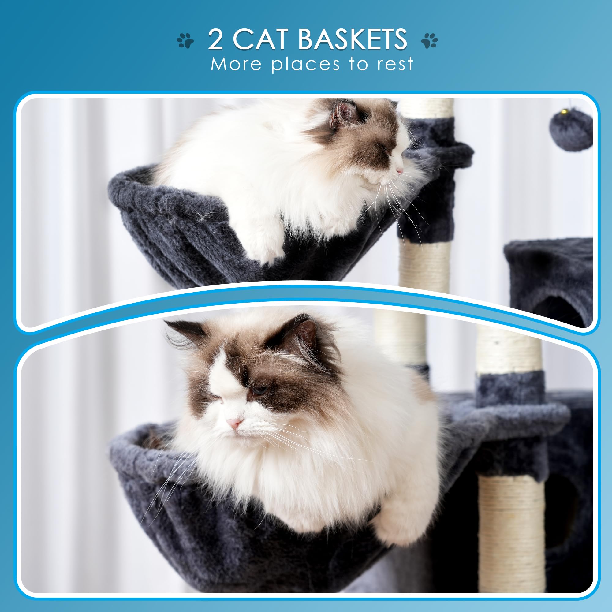 Hey-brother cat tree easy assembly with included hardware
