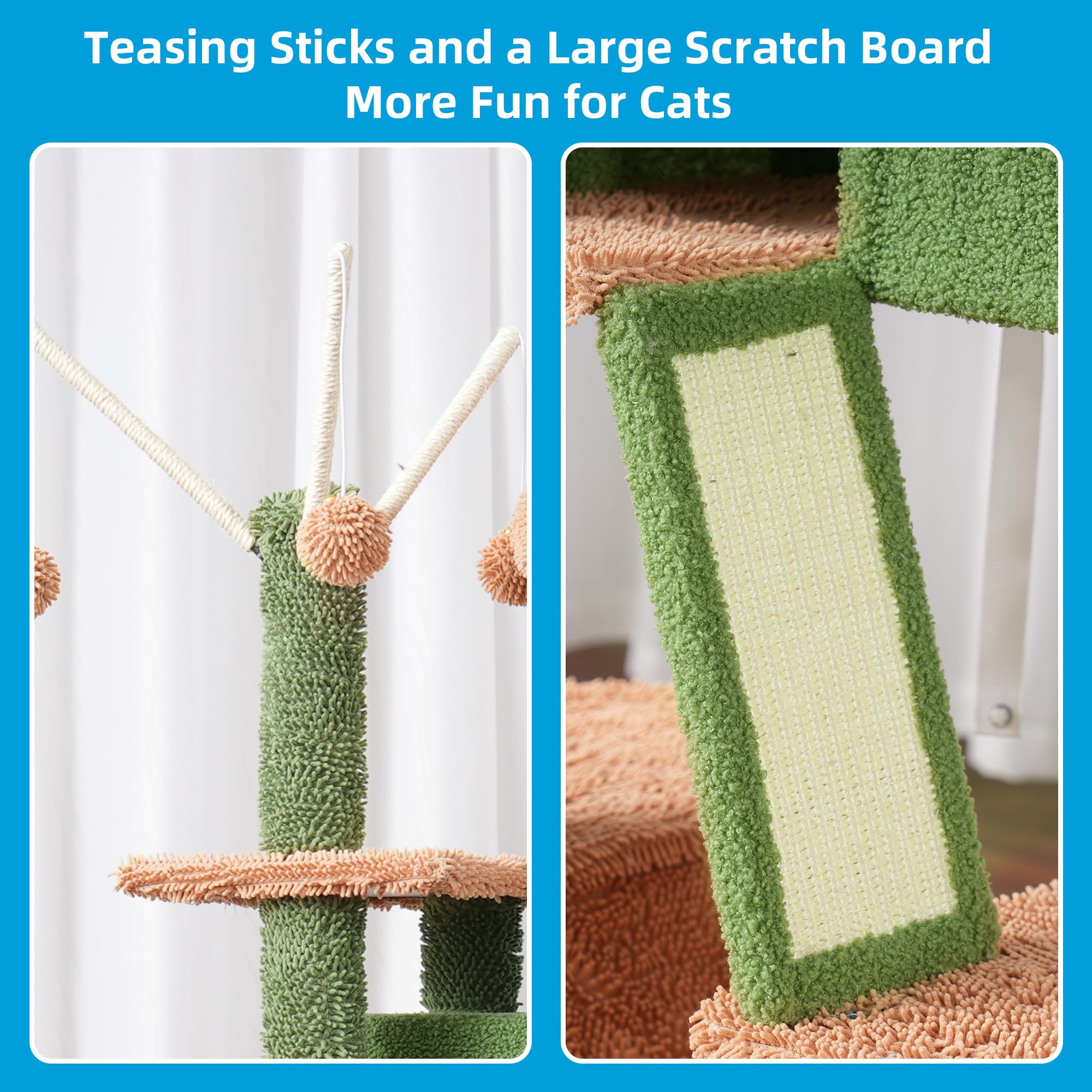 Hey-brother cat tree hammocks offer comfy loungers for cats to nap peacefully.
