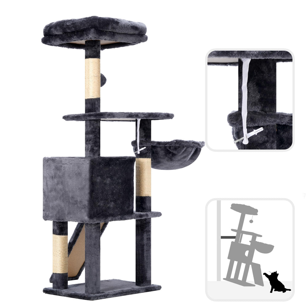 Hey-brother cat tree hanging ball offers interactive play and enrichment