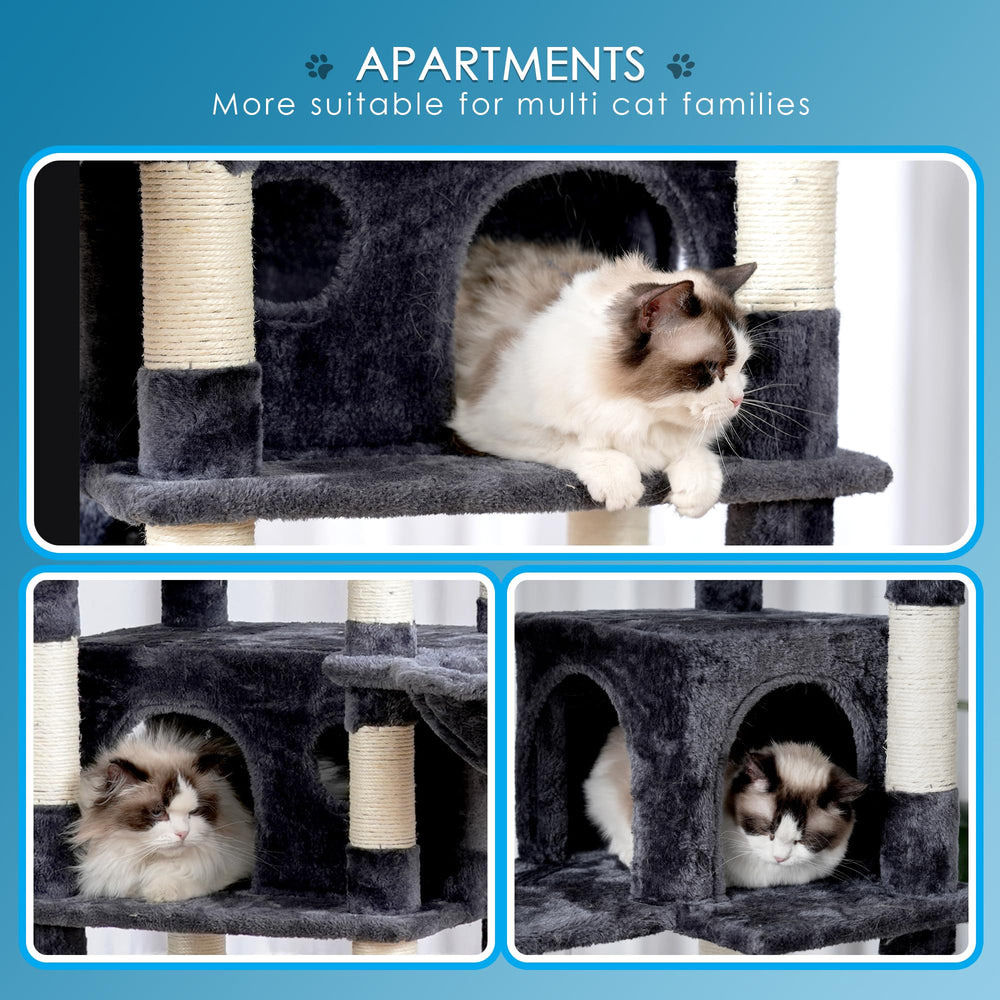 Hey-brother cat tree interactive jingly ball sparks playful activity