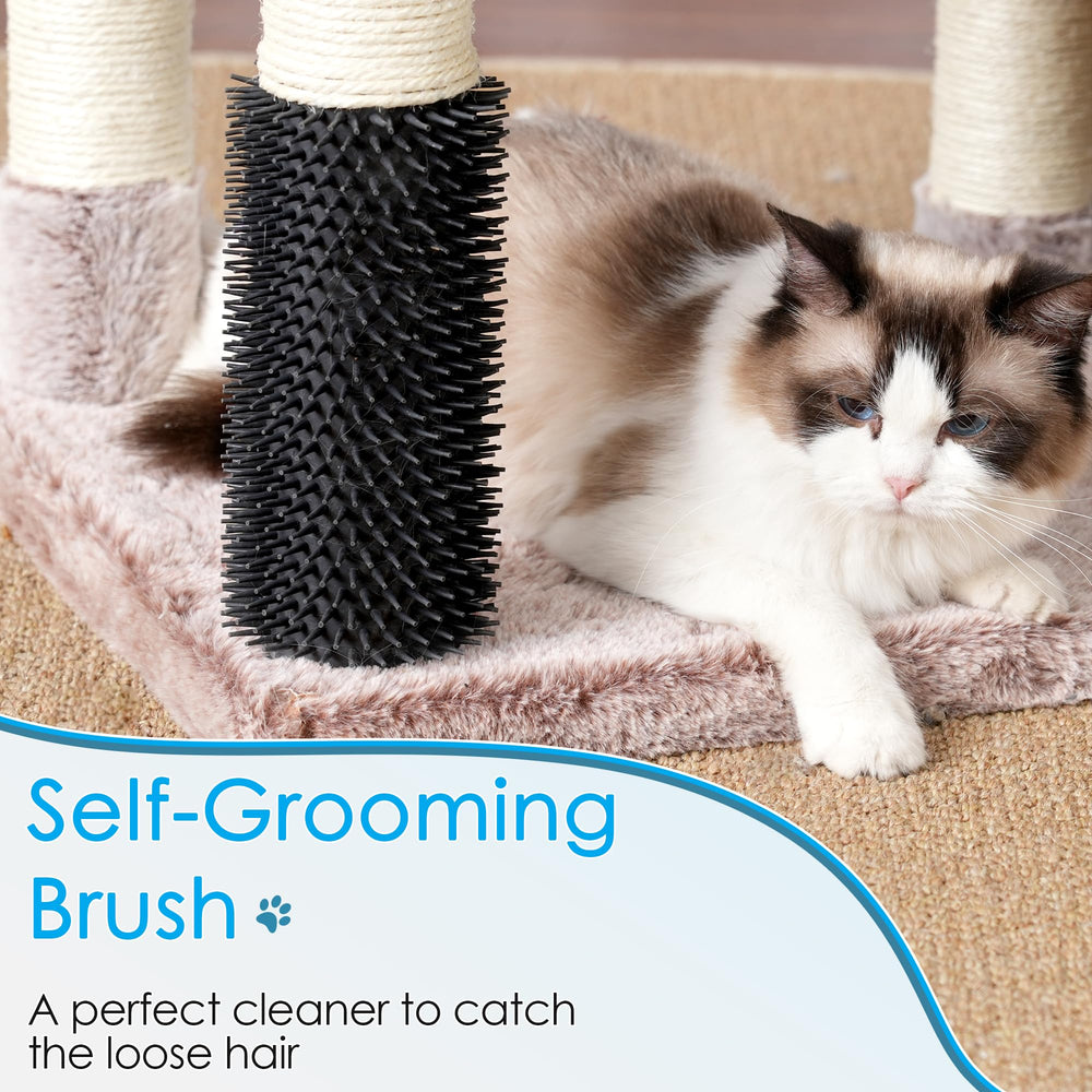 Hey-brother cat tree interactive ball invites playful activity