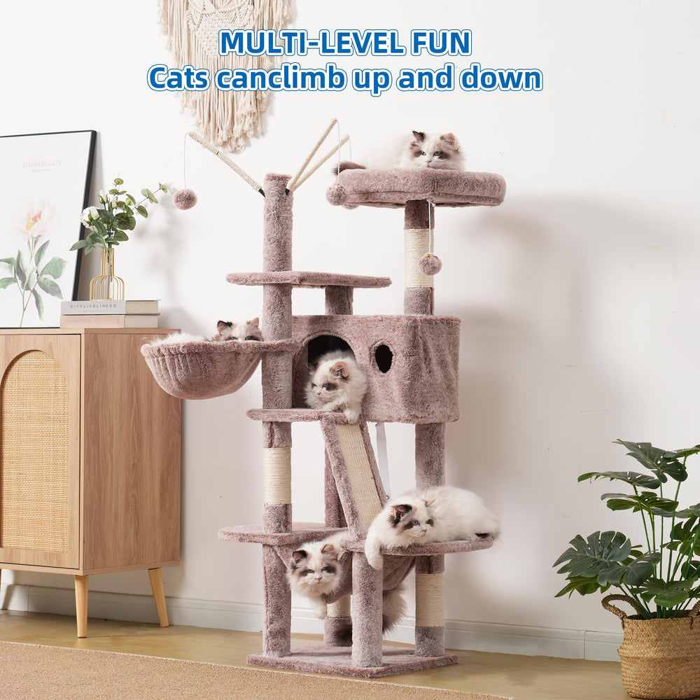 Hey-brother cat tree easy-assembly design for quick setup.