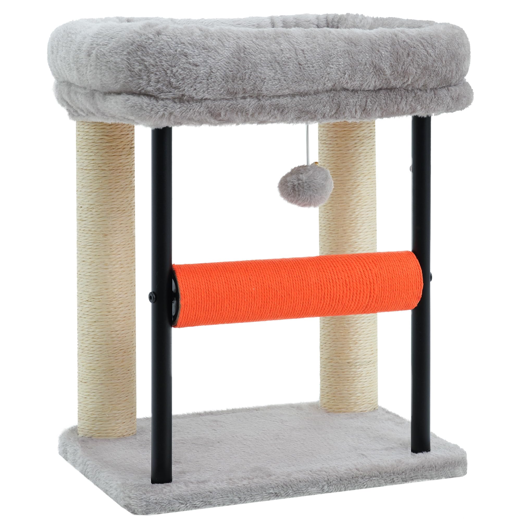 Hey-brother cat tree kitten-fun-ready—invites playtime and comforting retreat