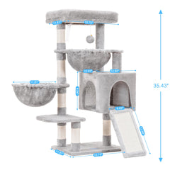 Hey-brother MPJ006SW cozy condo image highlights a private retreat for cats