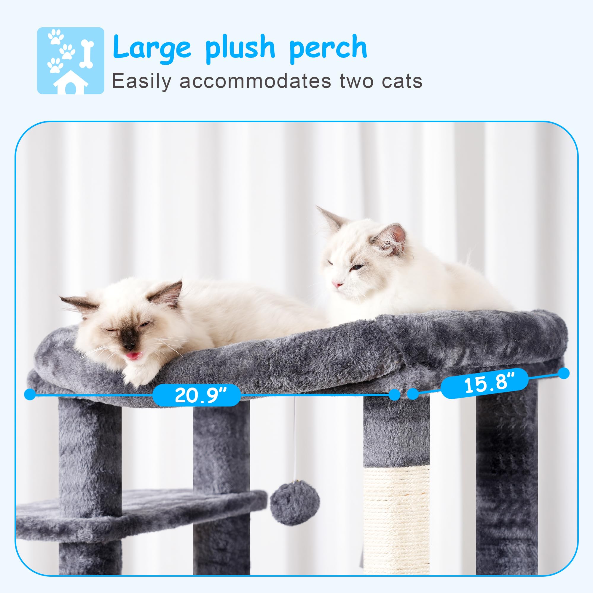Hey-brother cat tree scratching boards promote healthy scratching and protect furniture.