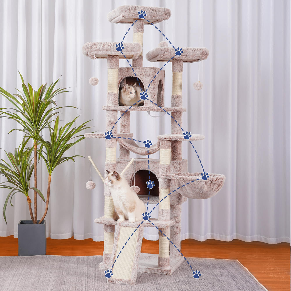 Hey-brother cat tree sisal posts for scratching and keeping claws healthy.