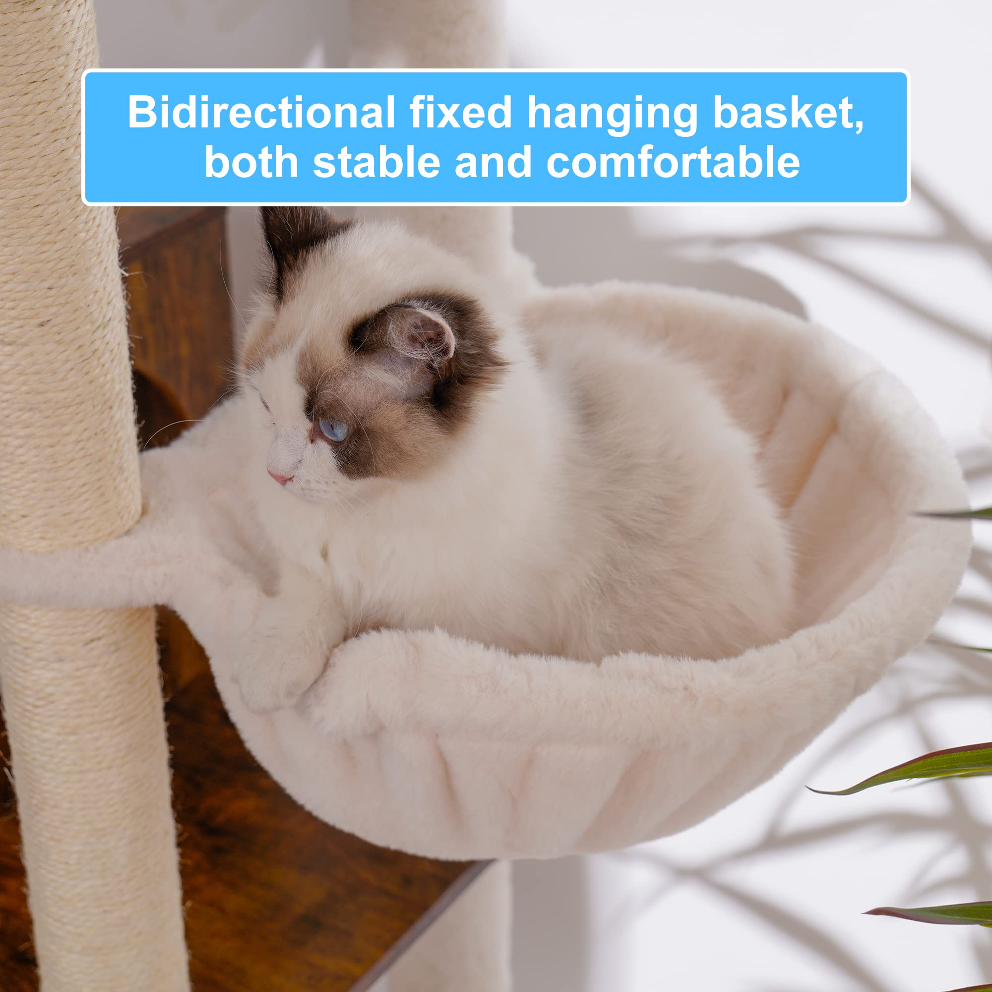 Hey-brother cat tree sisal posts give cats ideal scratching surfaces.