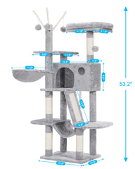 Hey-brother cat-tree sisal posts highlight durable scratching for satisfying claws