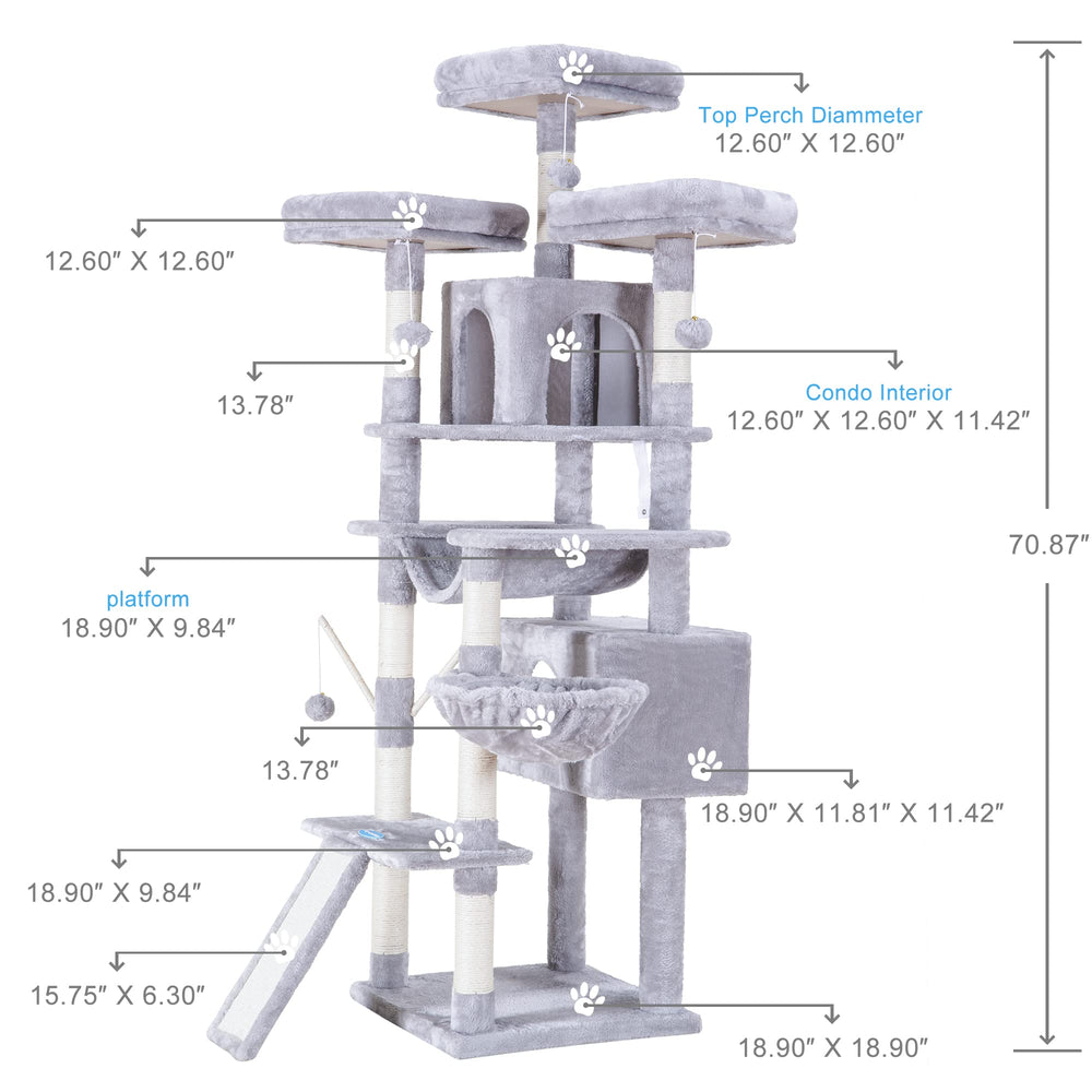 Hey-brother cat tree top perches offer high-view lounging and easy observation.