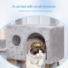 Hey-brother cat tree tower condo resting area provides cozy privacy