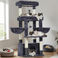 Hey-brother cat tree tower large platform ideal for big cats to stretch.