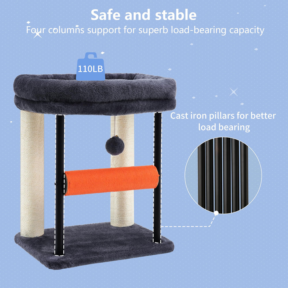 Hey-brother cat tree washable cushions simplify cleaning between adventures