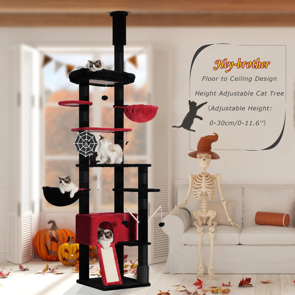 Hey-brother Gothic cat tree tall tower blends with modern living spaces.