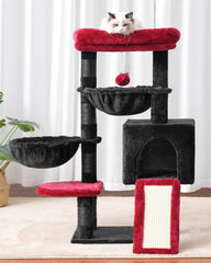 Hey-brother Gothic Cat Tree top platforms offering relaxed resting and observation.