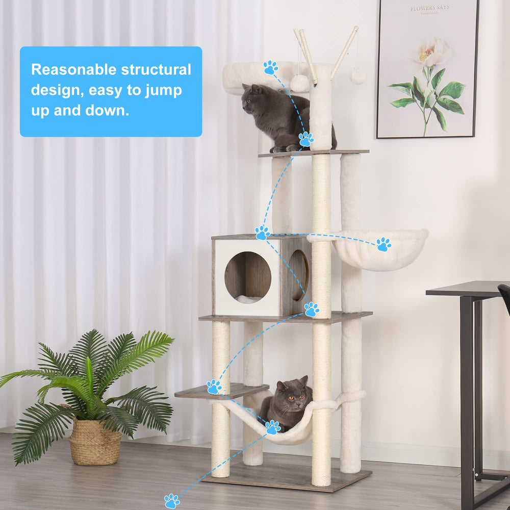Hey-brother cat condo retreat cozy hiding space