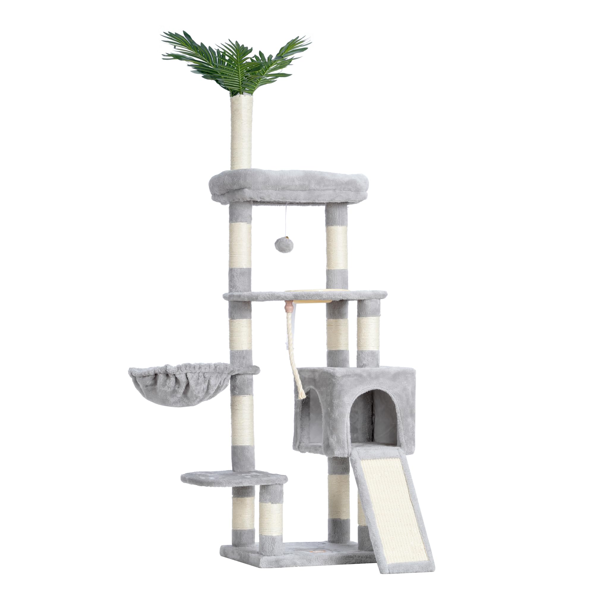 Heybly cat tree anti-tip kit enhances stability for confident use