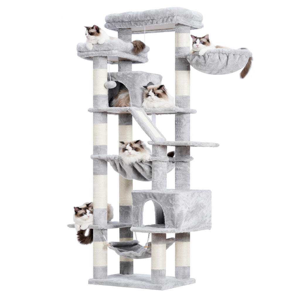 Heybly cat tree anti-tip kit keeps the setup stable