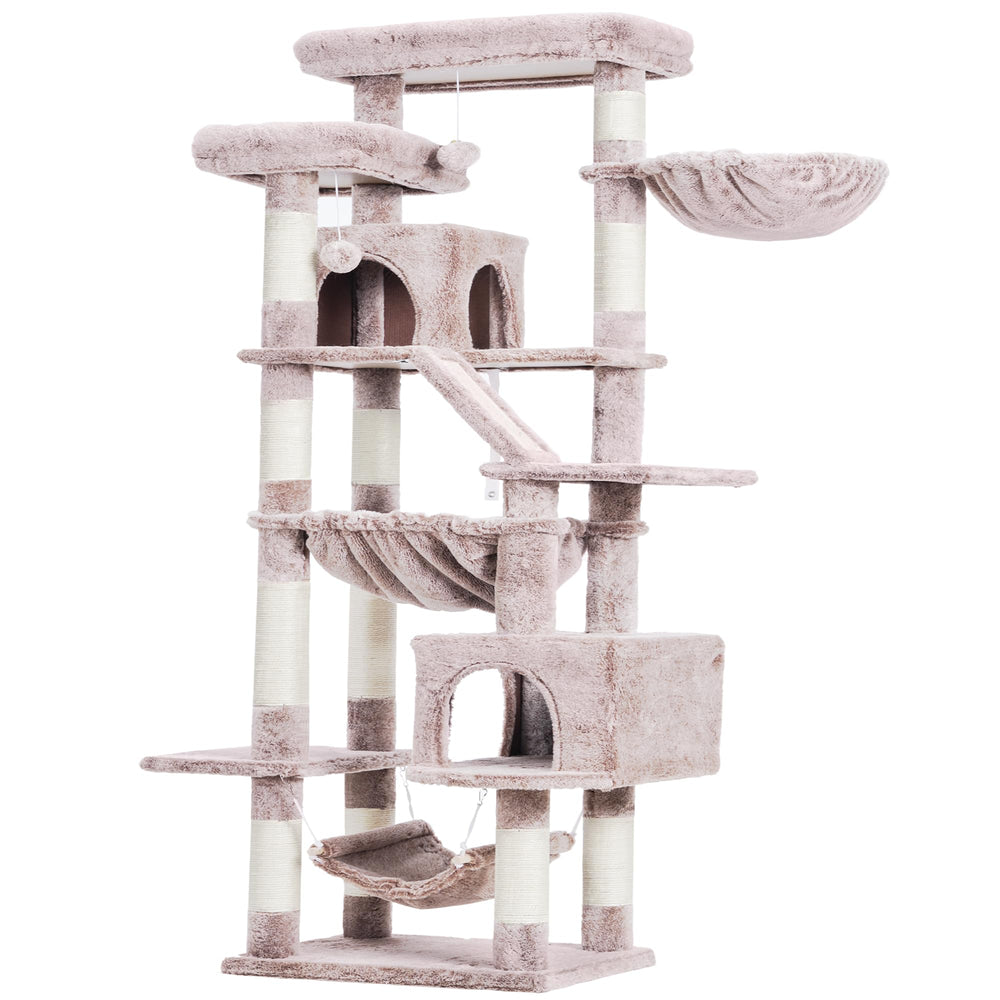 Heybly cat tree assembly easy with universal screws, designed for single-person setup.