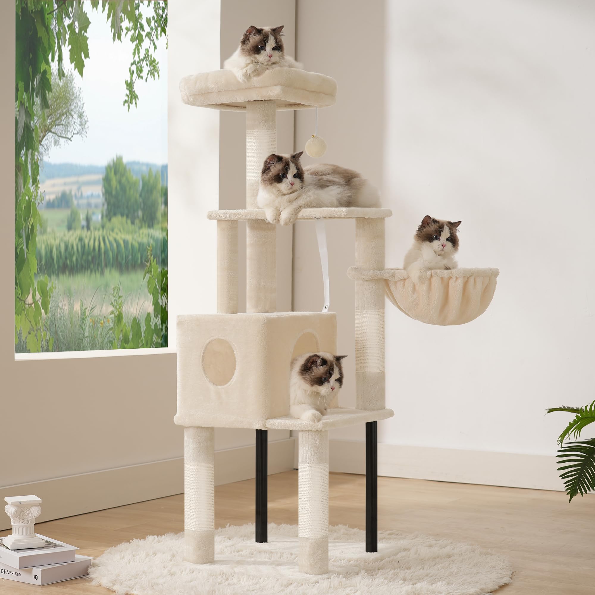 Heybly cat tree assembly instructions screenshot for quick setup