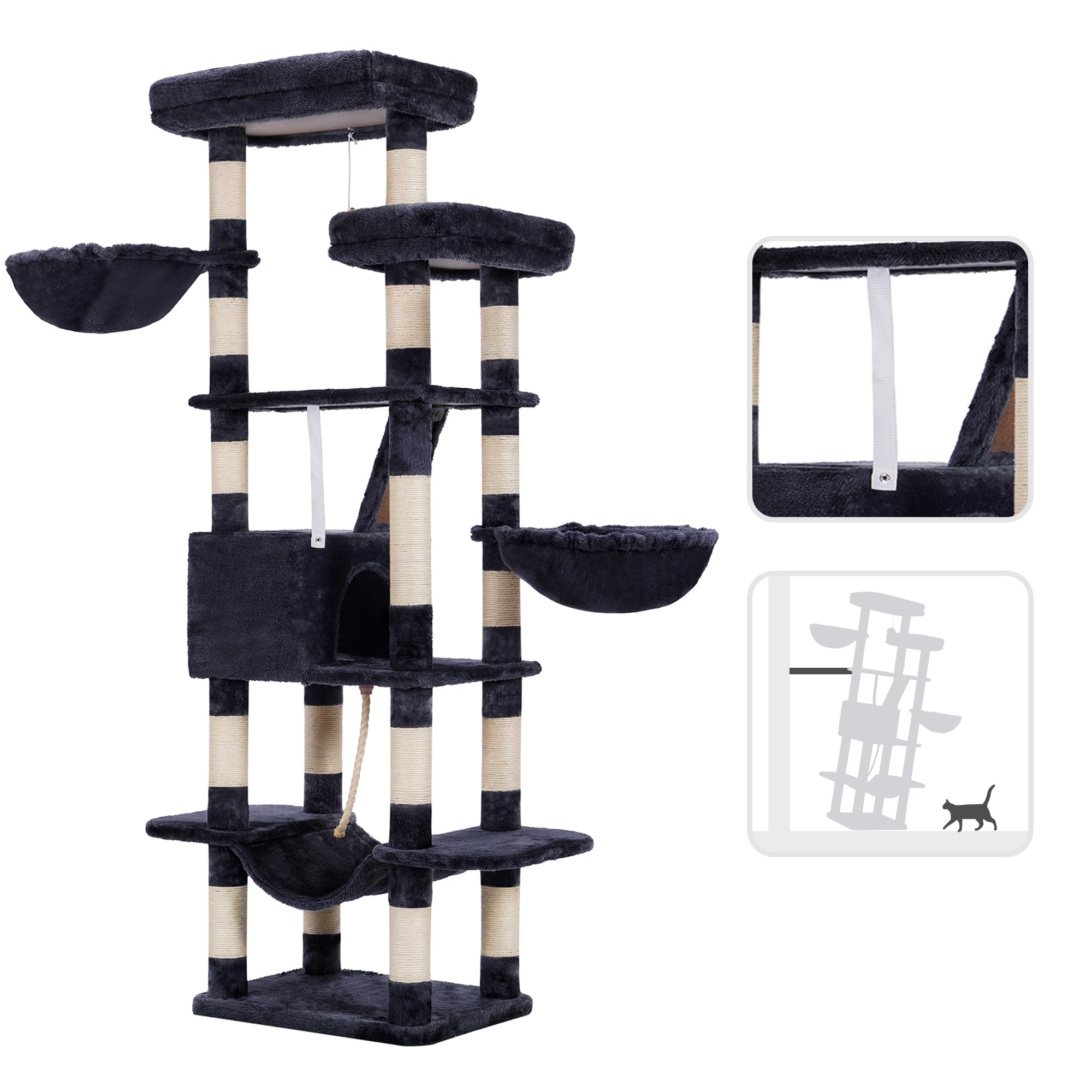 Heybly cat tree assembly tools enable quick and straightforward setup